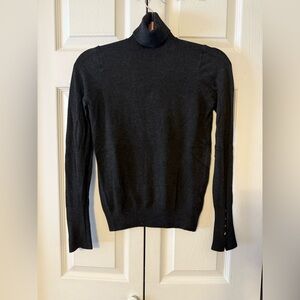 Men's Black Mock Neck Sweater